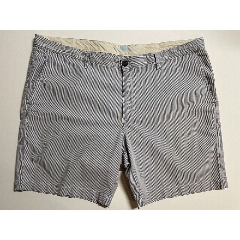 Tommy Bahama Mens Blue White Seersucker Striped Shorts Size 40 Coastal‎ Preppy